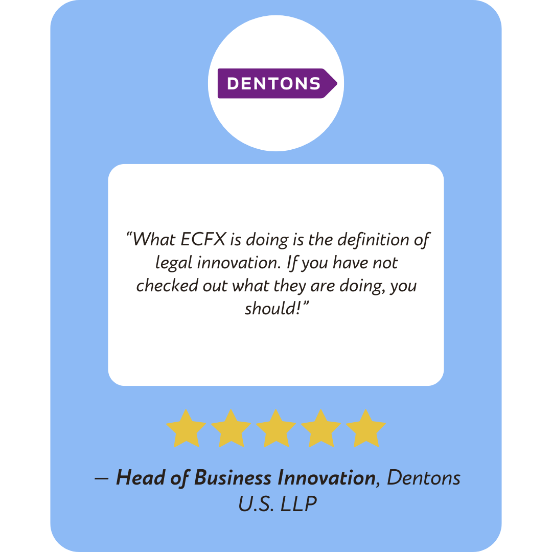 Testimonial Quote from a Head of Business Innovation at Dentons U.S. LLP