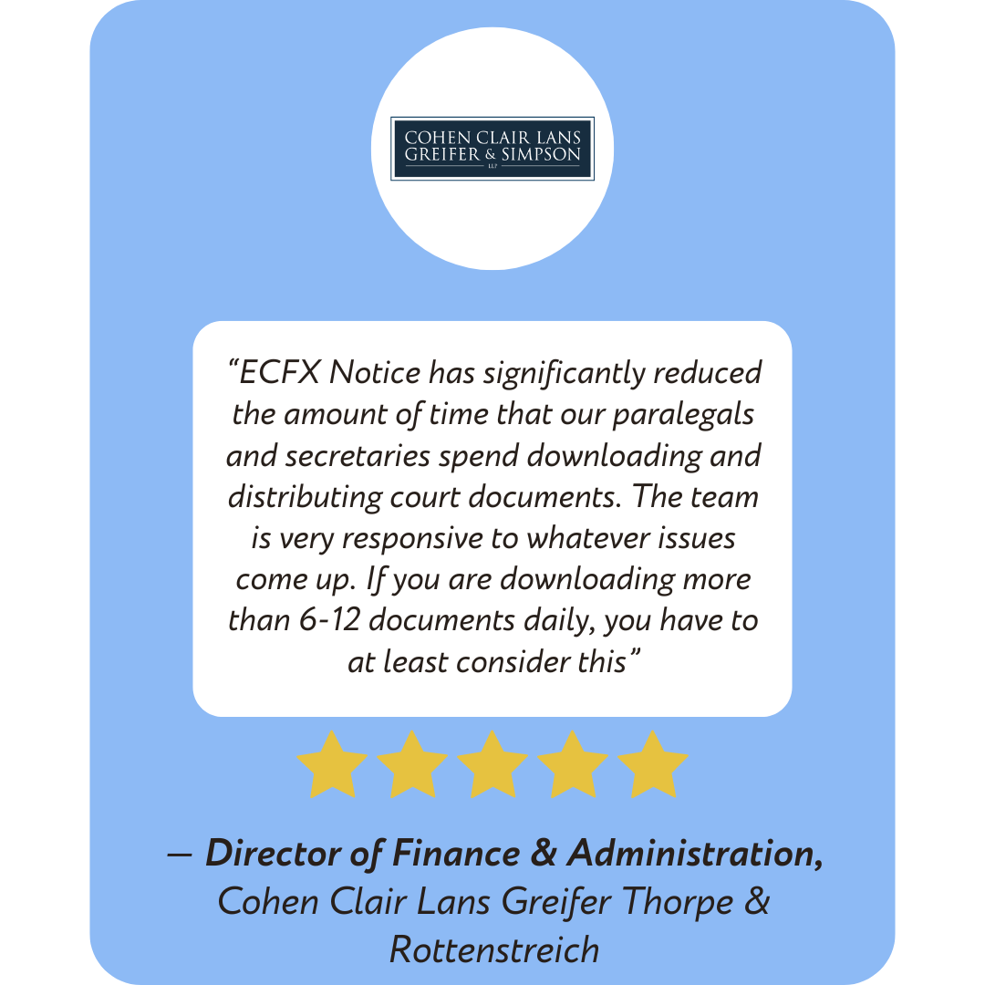 Testimonial Quote from a Director of Finance & Administration at Cohen Clair Lans Greifer Thorpe & Rottenstreich