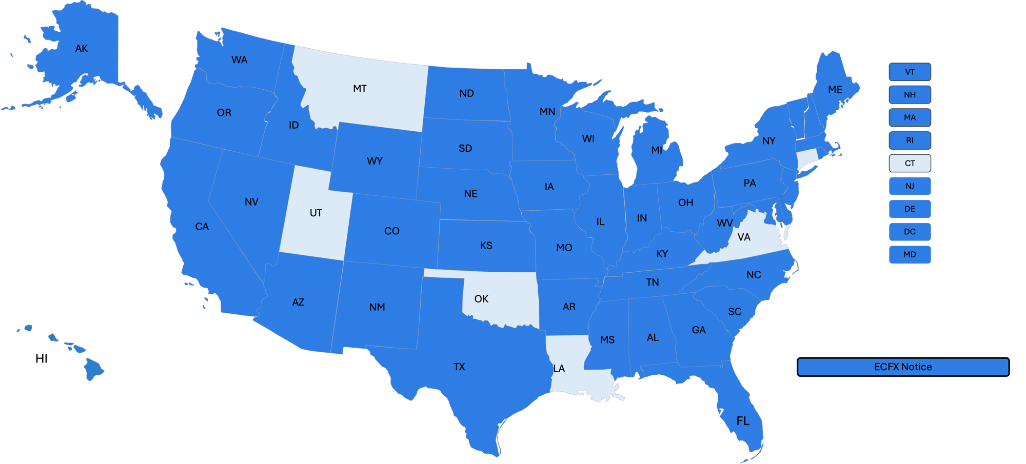 ECFX State Court Coverage Map